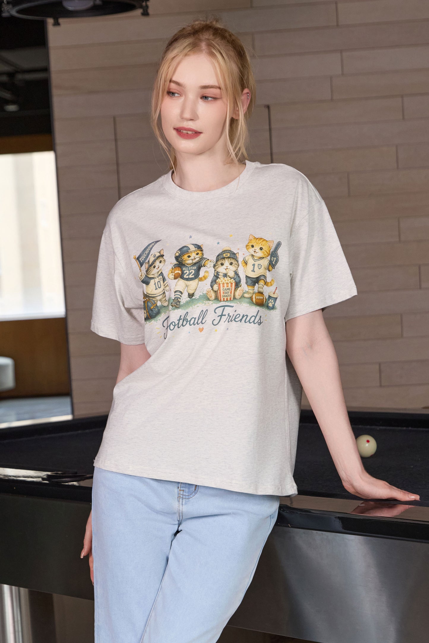 Football Friends Kitten Tee