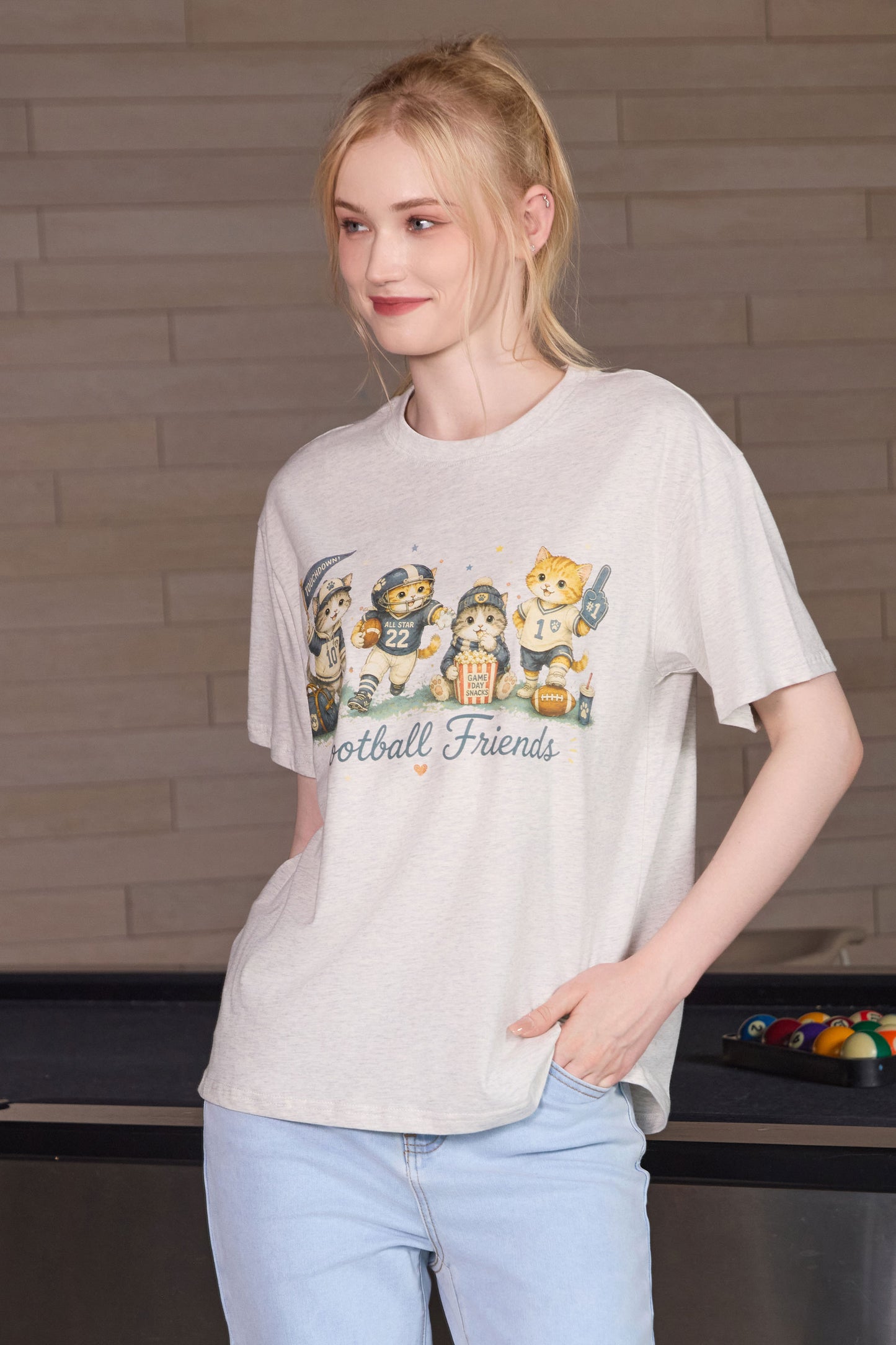 Football Friends Kitten Tee
