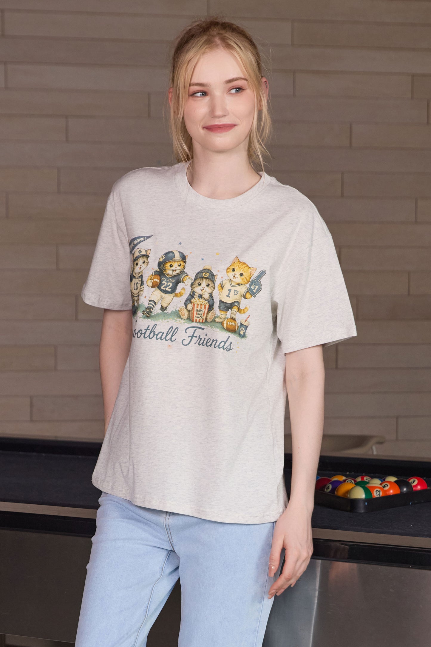Football Friends Kitten Tee