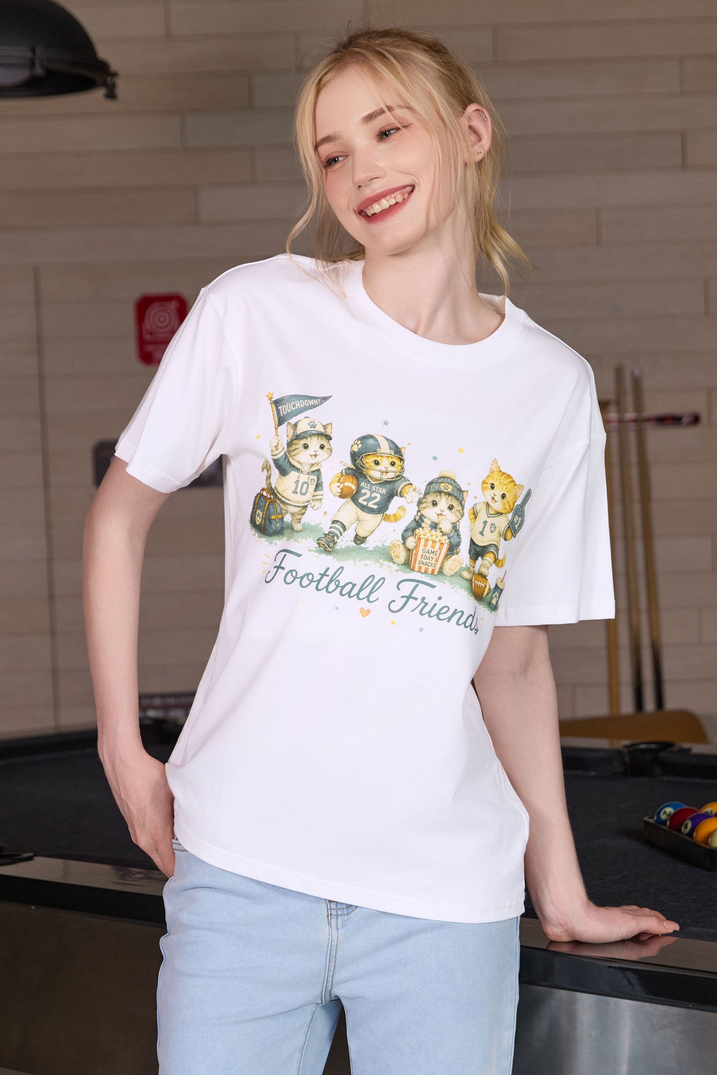 Football Friends Kitten Tee
