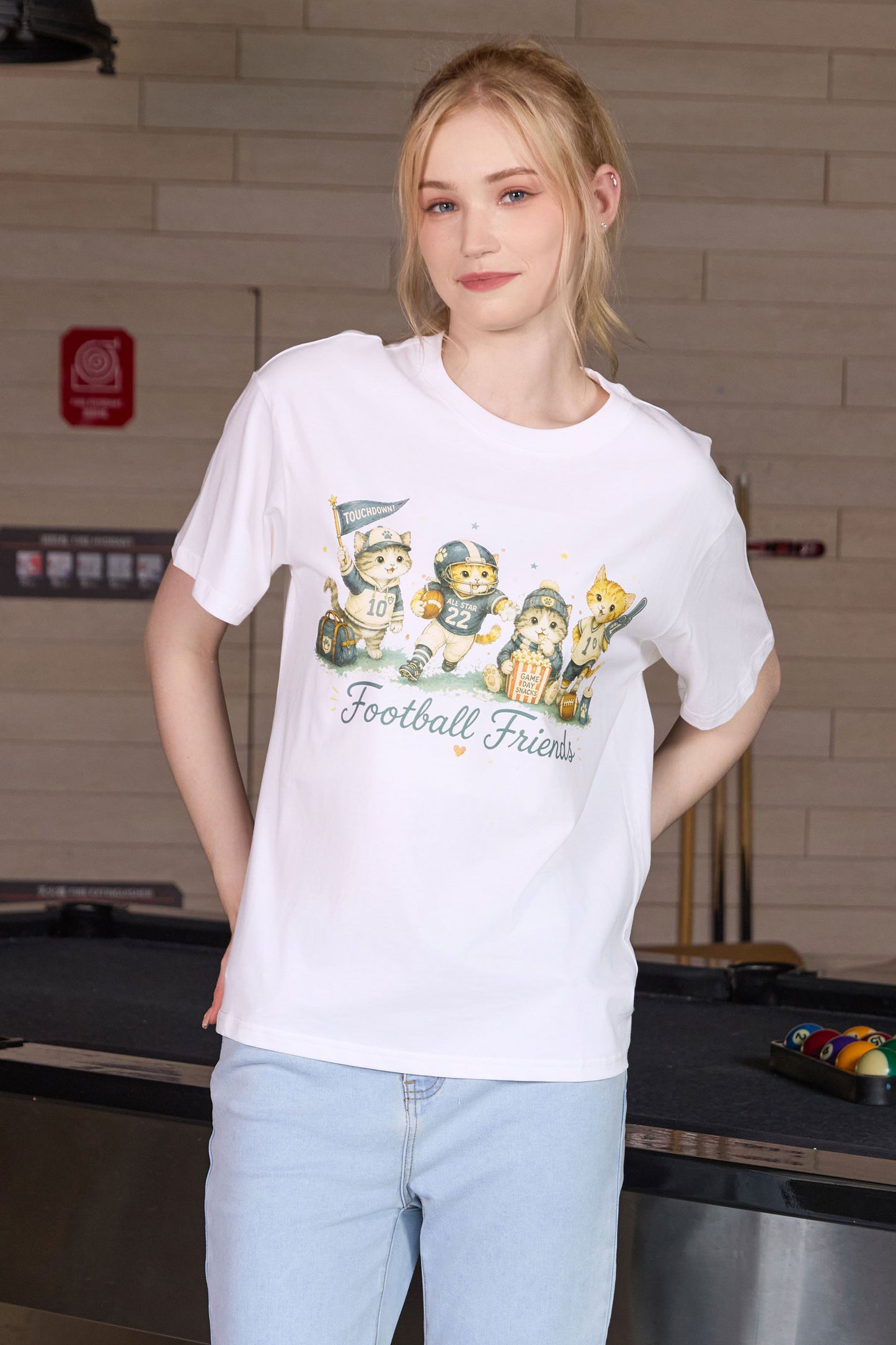 Football Friends Kitten Tee