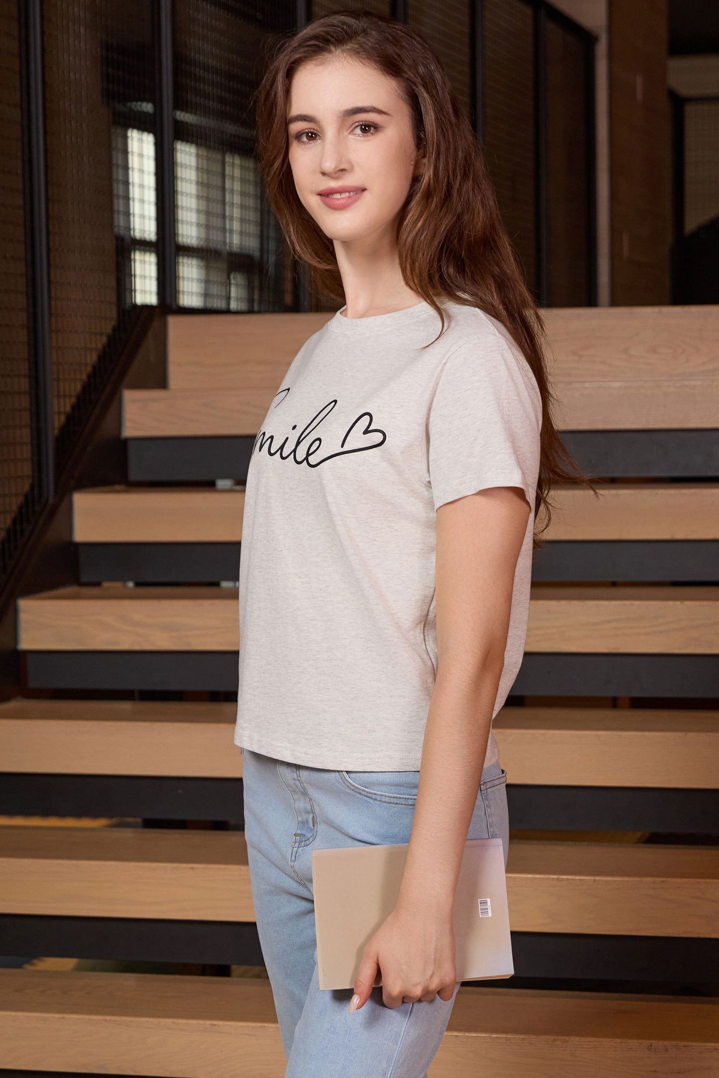 Smile Script Heart Tee