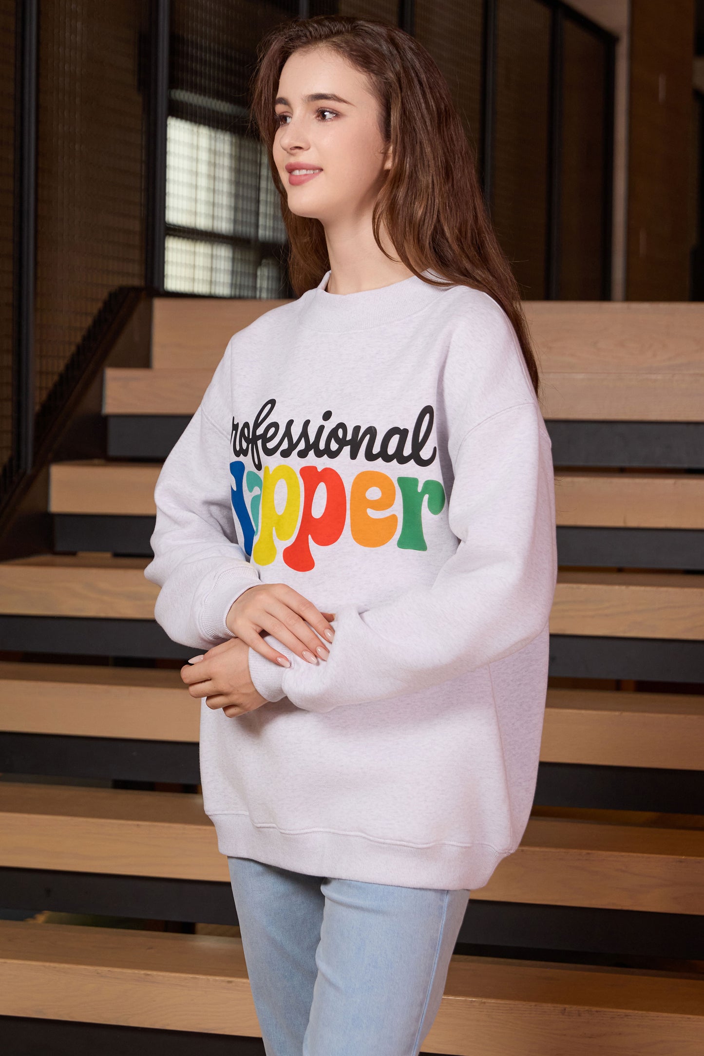 Professioal Yapper Mockneck Sweatshirt