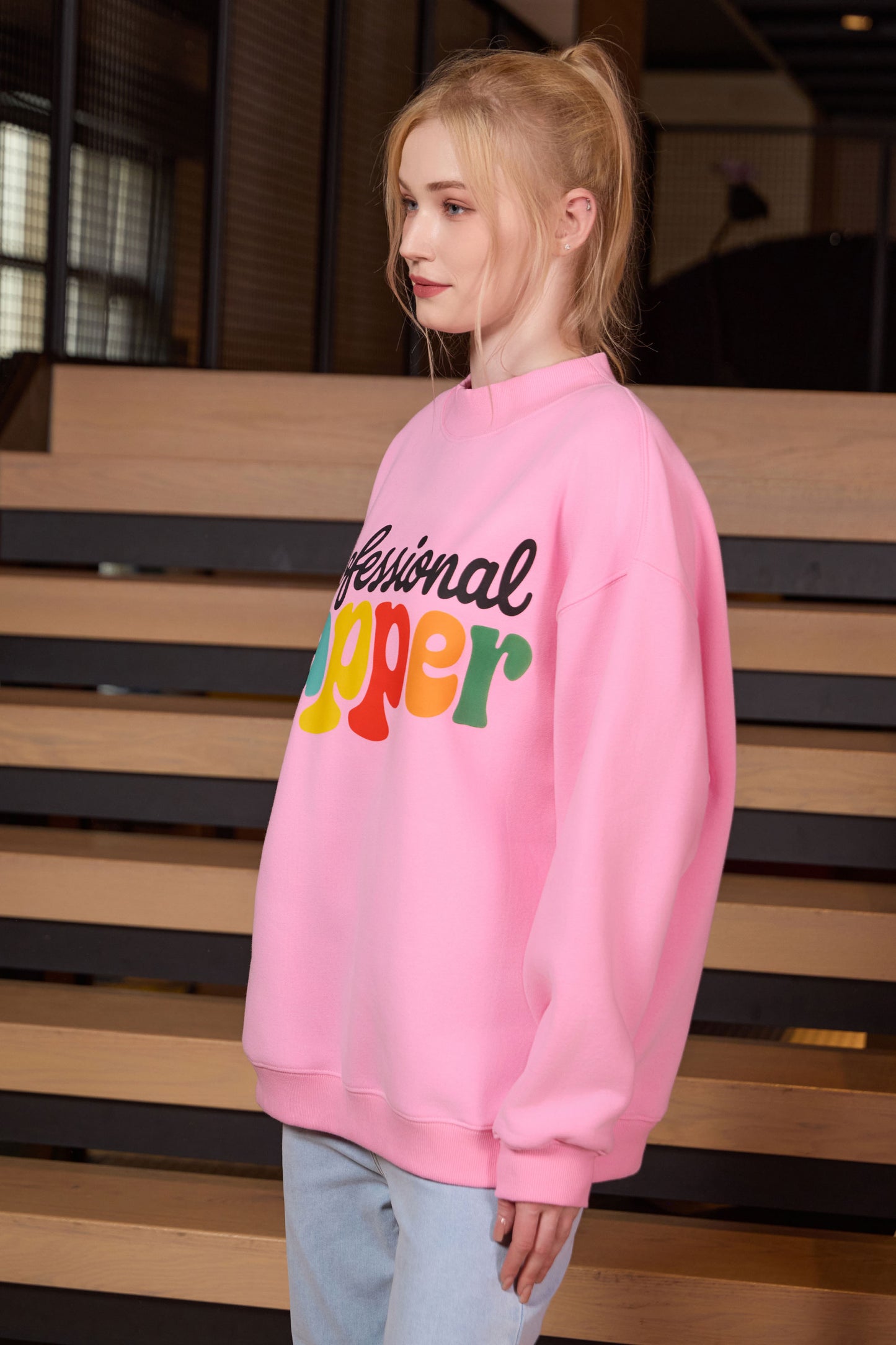 Professioal Yapper Mockneck Sweatshirt