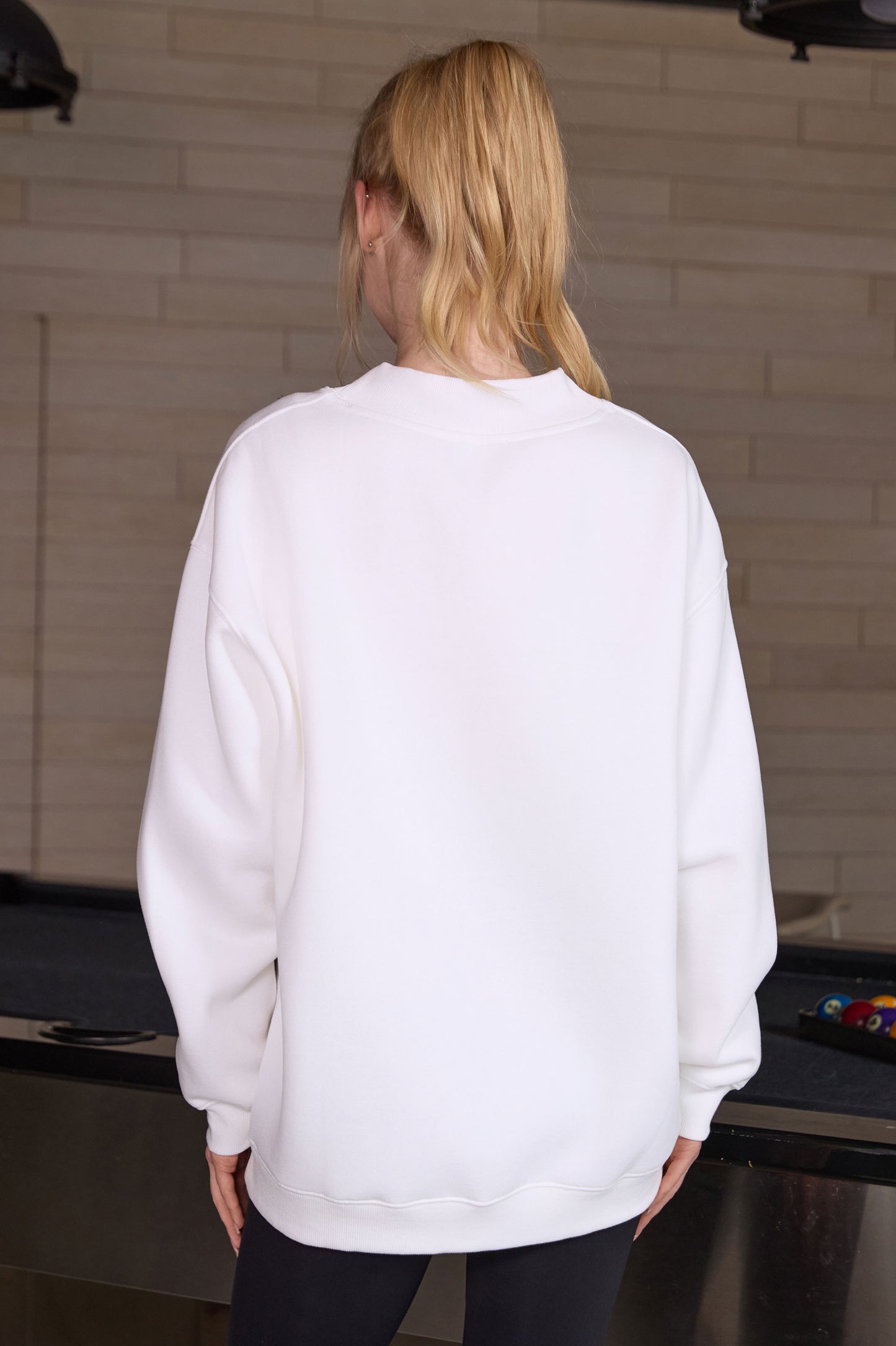 Football Teddy Mockneck sweatshirt