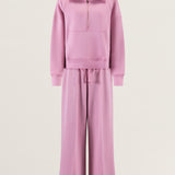 STYBB Half-Zip Sweatshirt Set - Pink