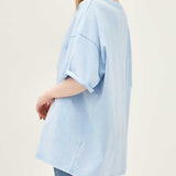 The Effortless Snow Washed Tee - Blue