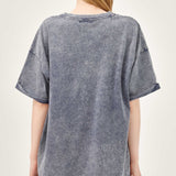 The Effortless Snow Washed Tee - Denim
