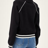 The Ace Polo Sweater - Black White