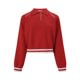 The Ace Polo Sweater - Red White
