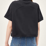 STYBB Slim Short Quarter Zip - Black