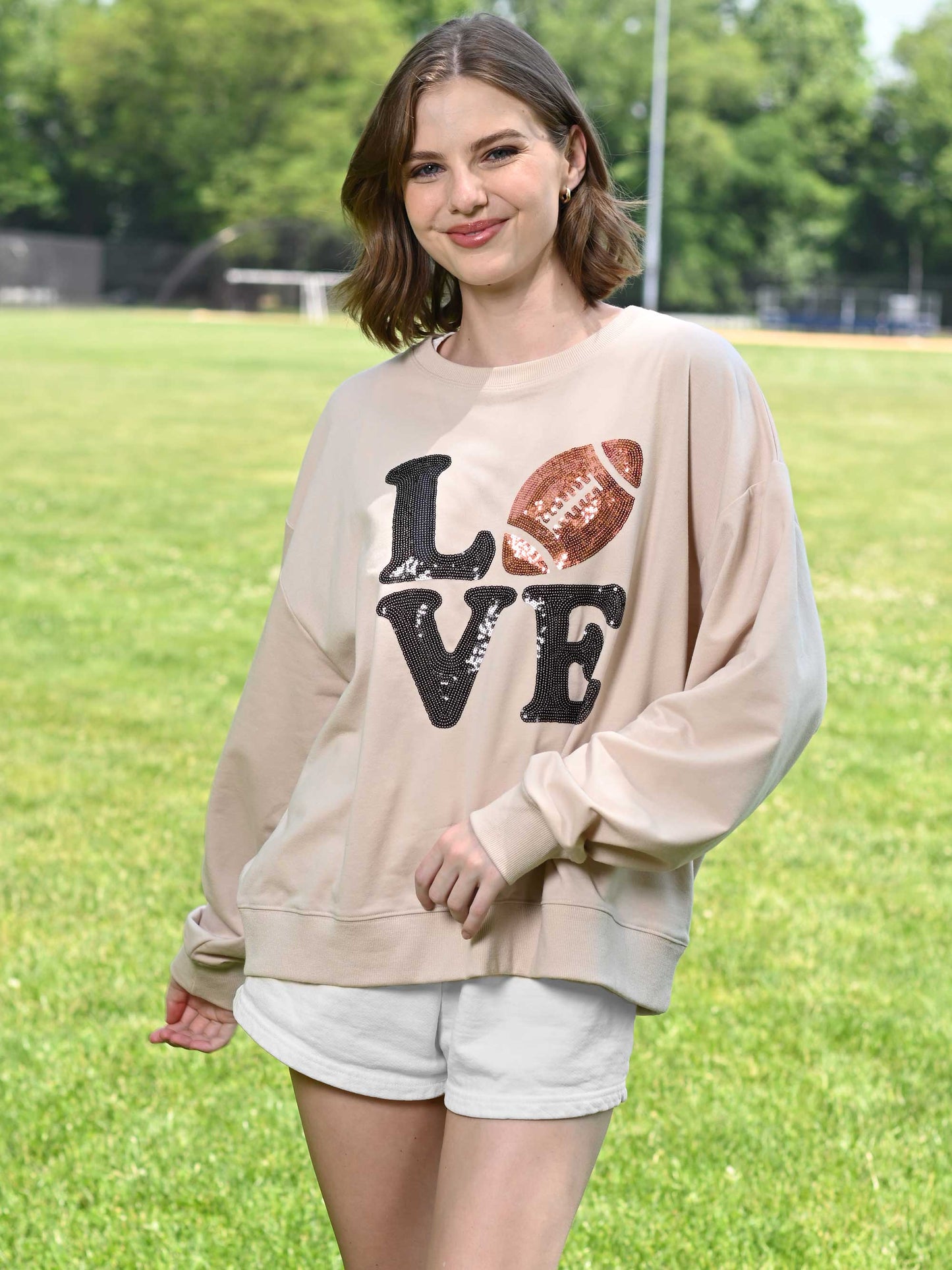 Football Love Long Sleeve Sweatshirt