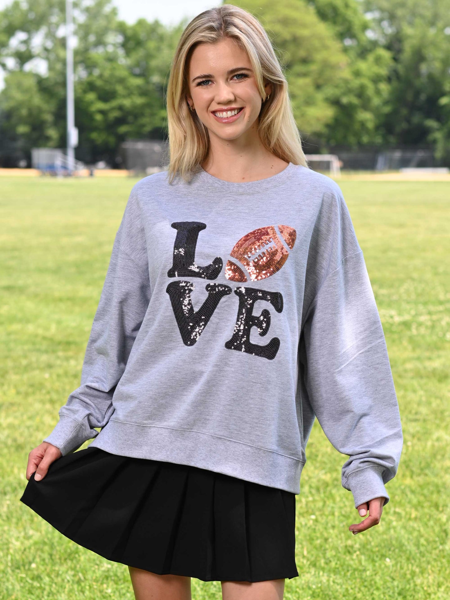 Football Love Long Sleeve Sweatshirt