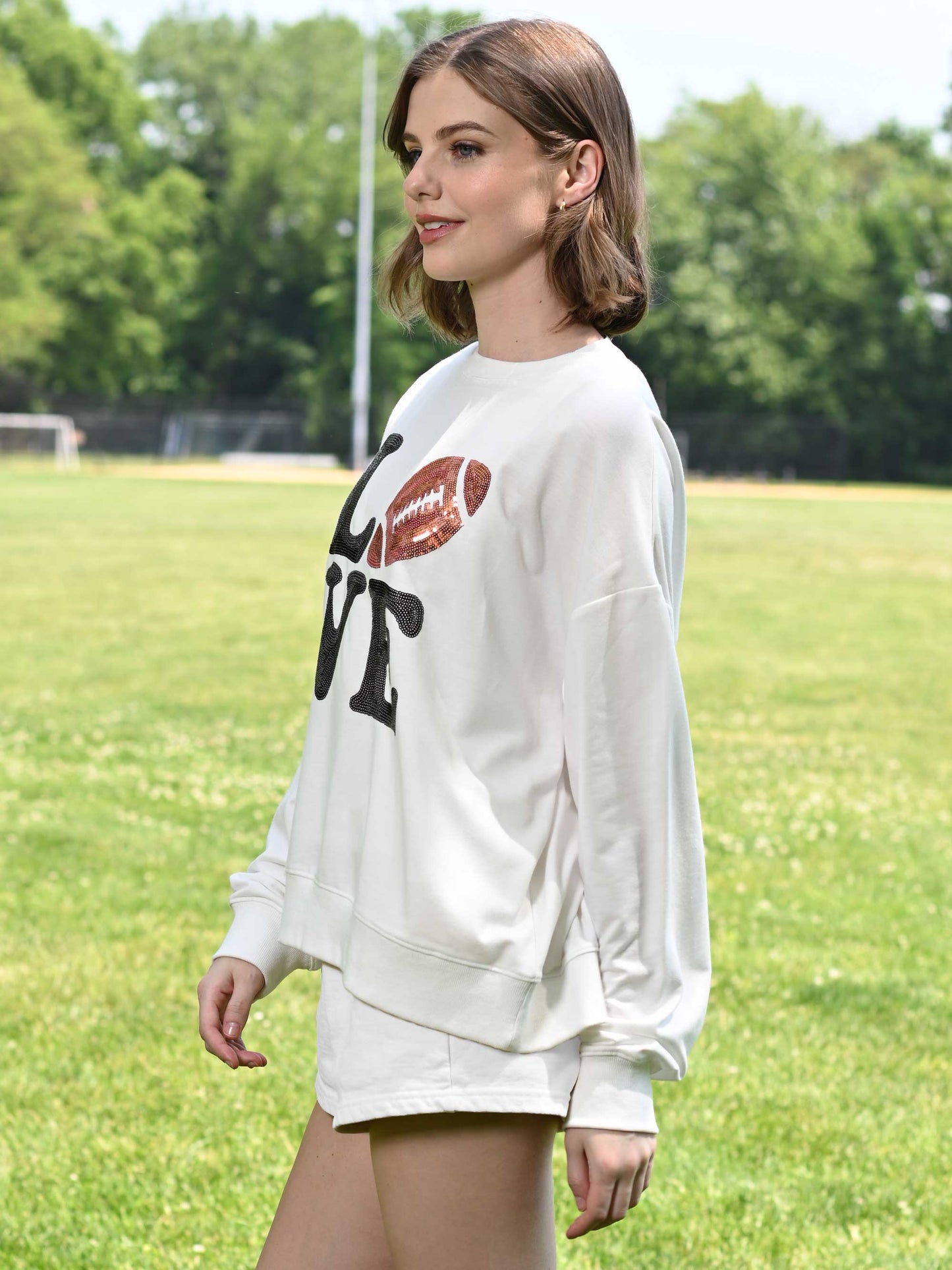 Football Love Long Sleeve Sweatshirt