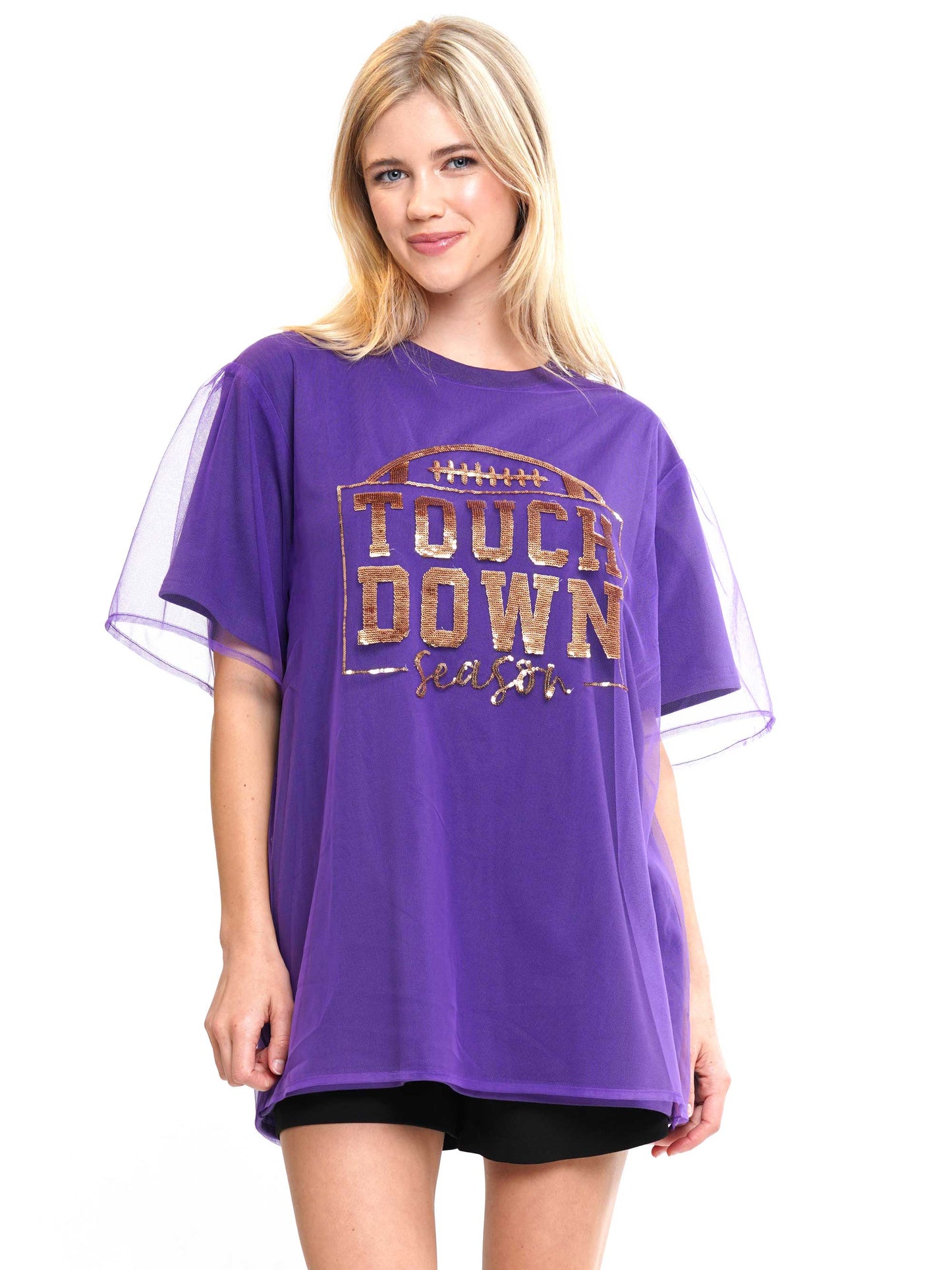 Touch Down Sheer Layered Top