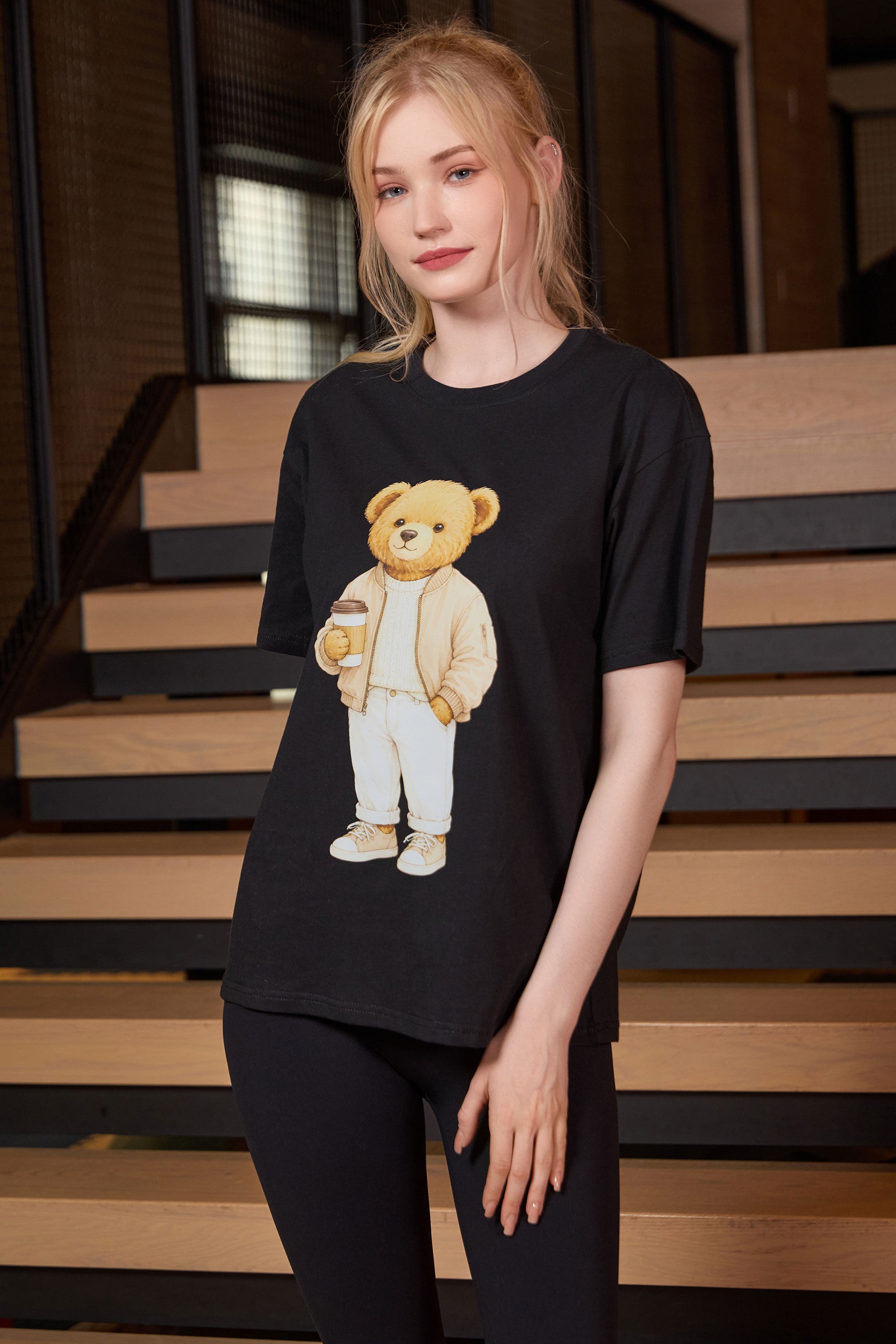 Coffee Break Teddy Tee