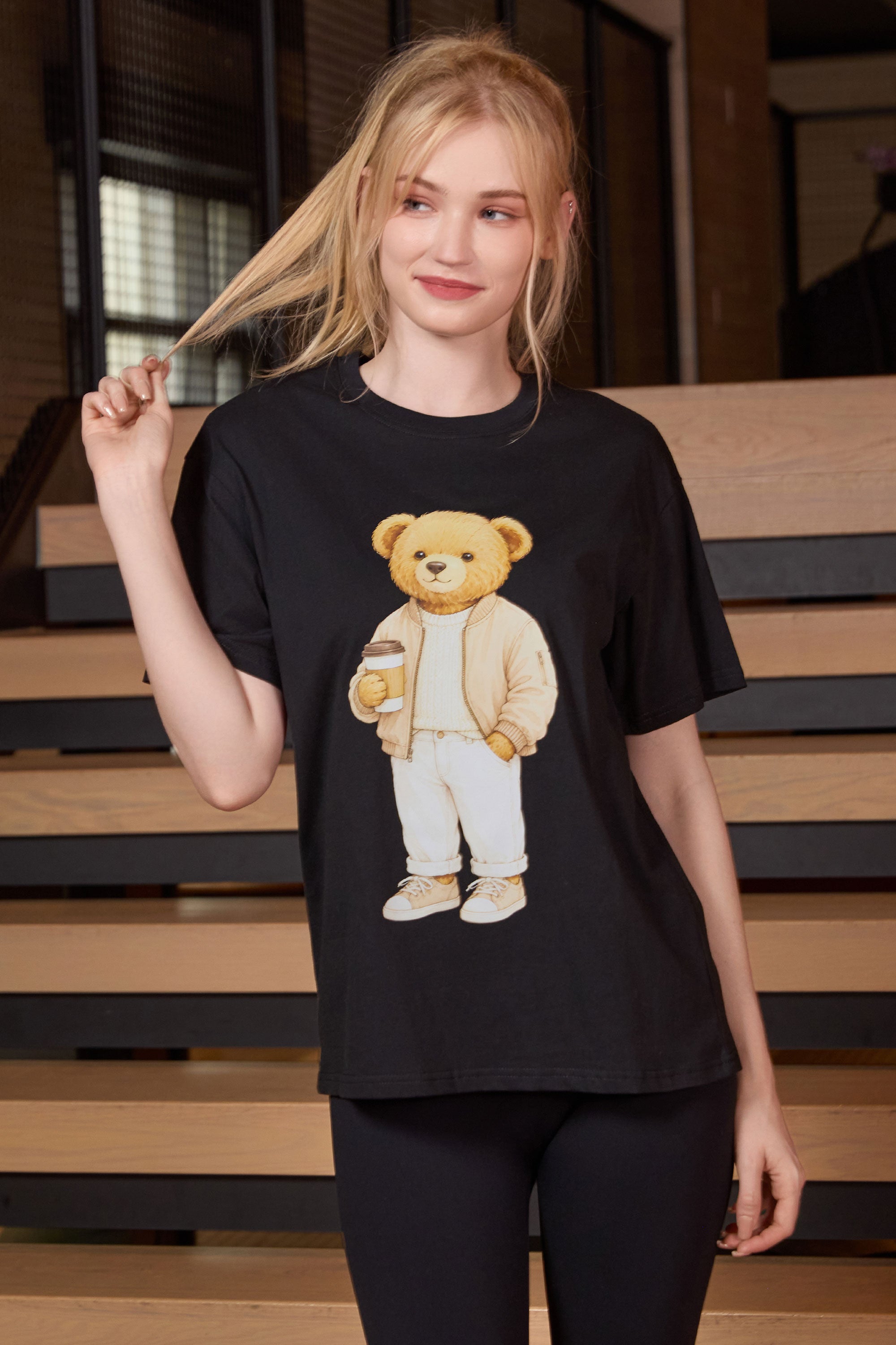 Coffee Break Teddy Tee