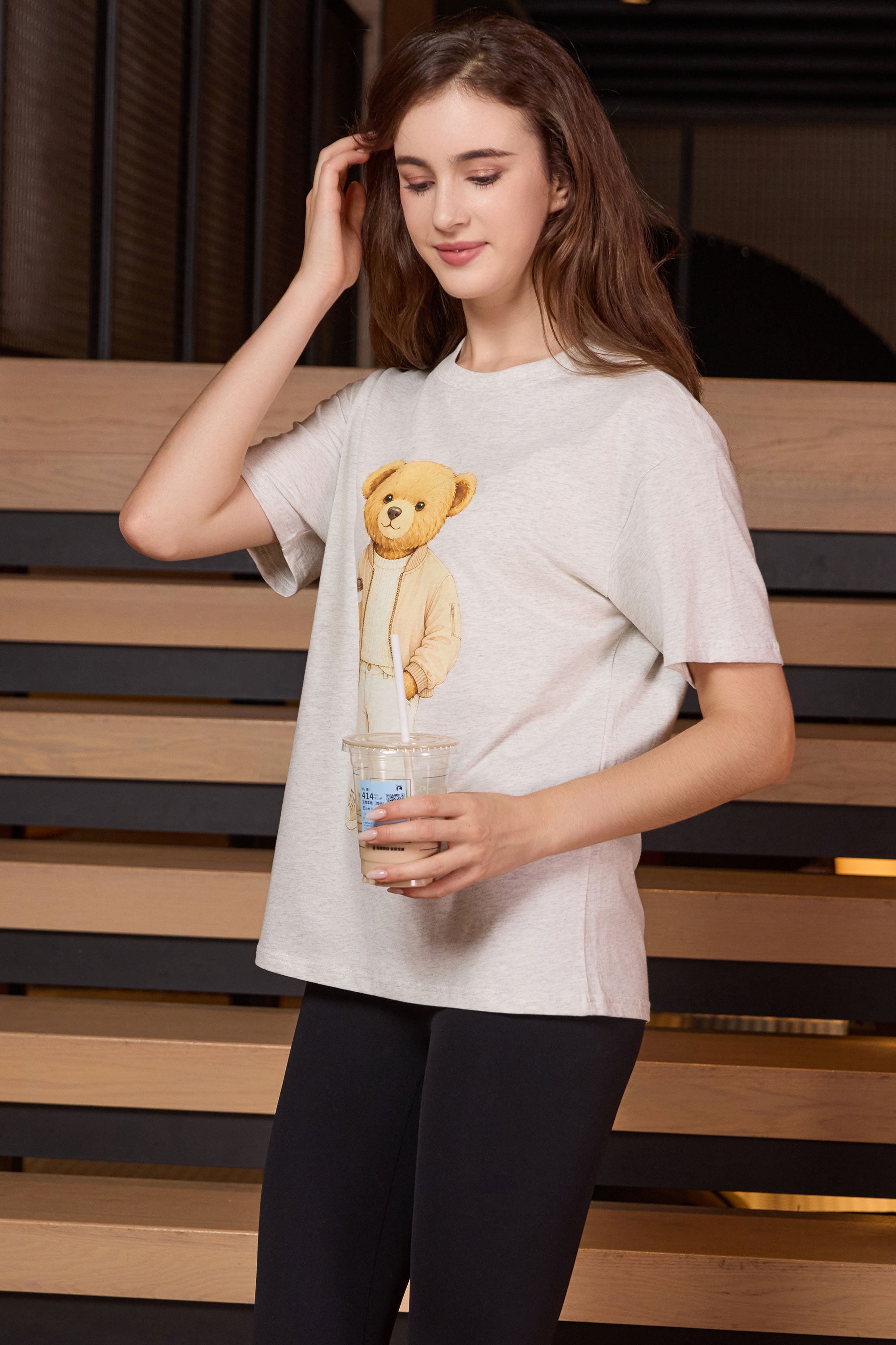 Coffee Break Teddy Tee
