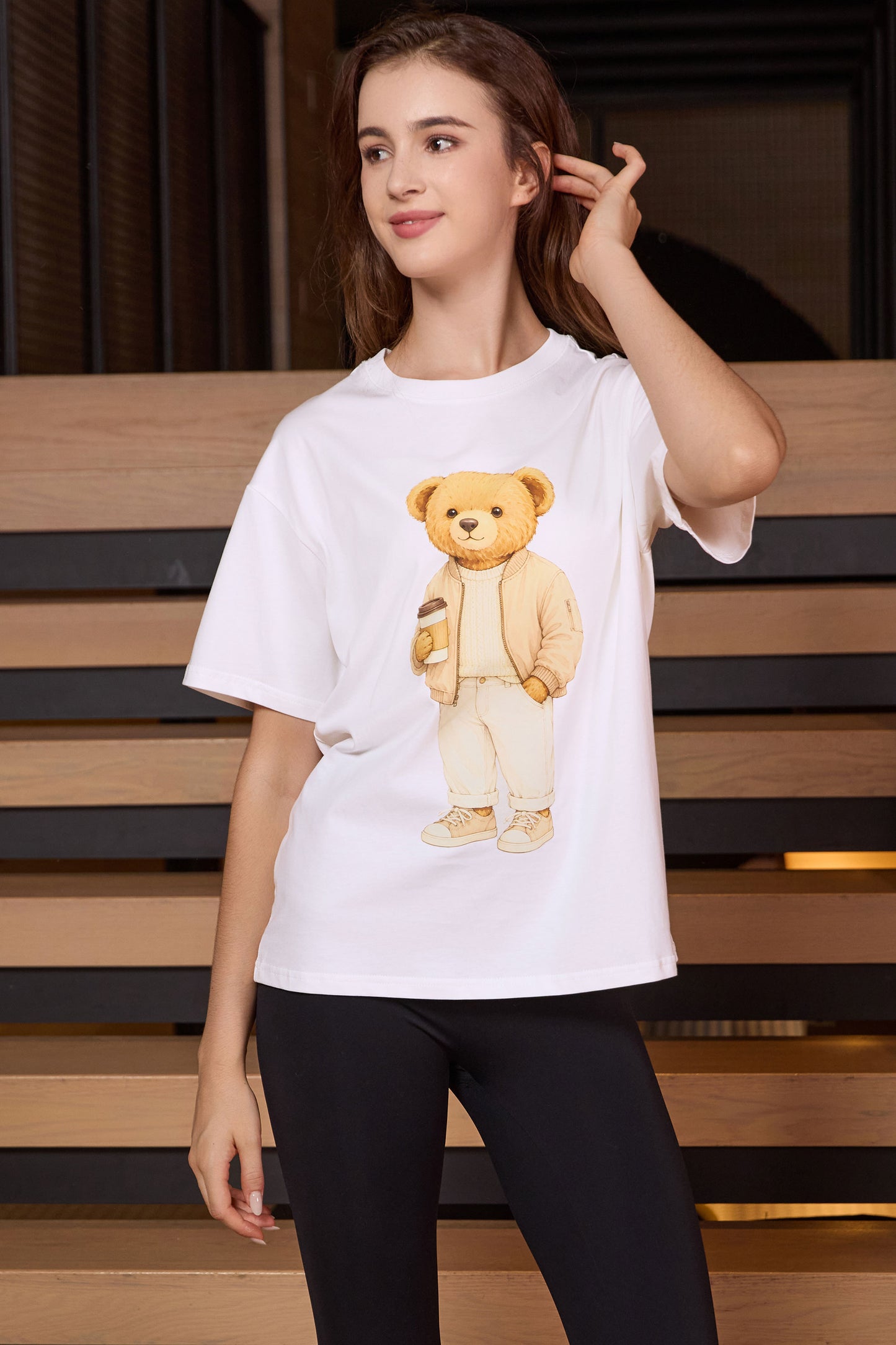 Coffee Break Teddy Tee