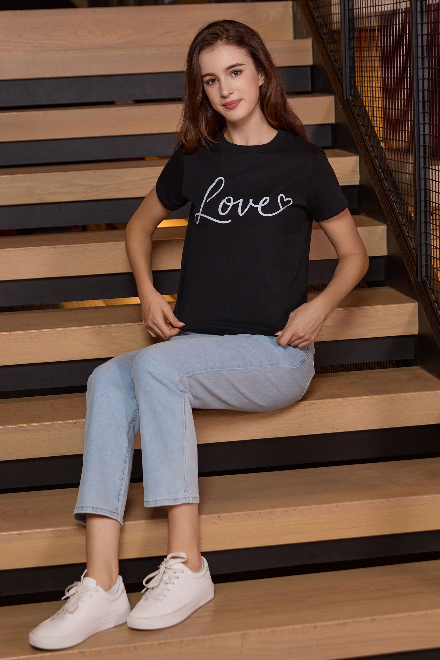 Smile Script Heart Tee
