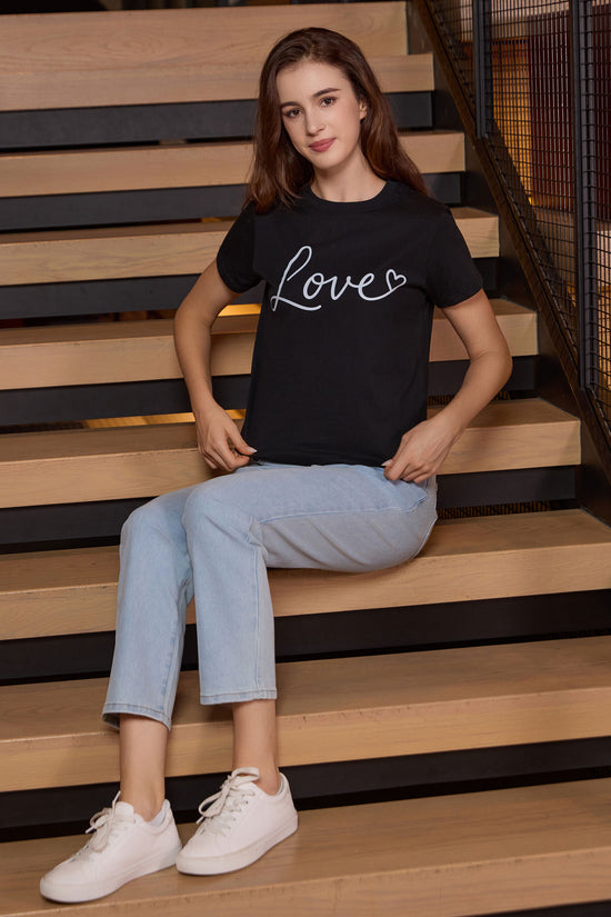 Smile Script Heart Tee