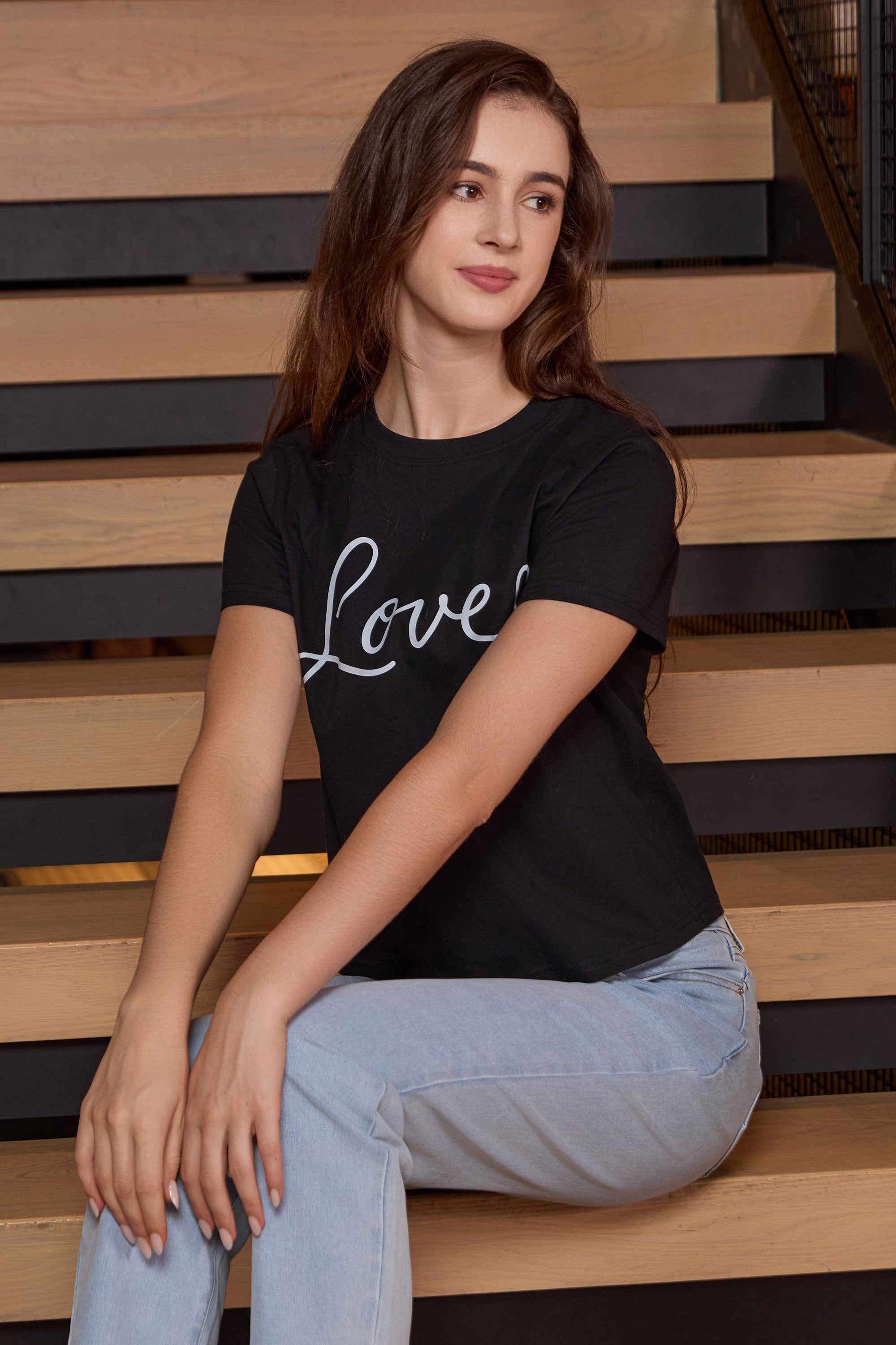 Smile Script Heart Tee