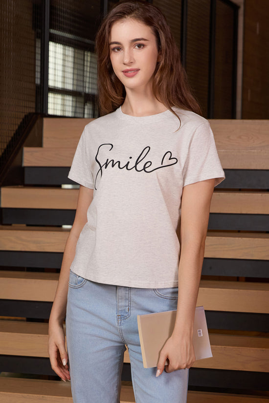 Smile Script Heart Tee