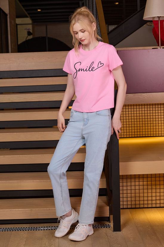 Smile Script Heart Tee