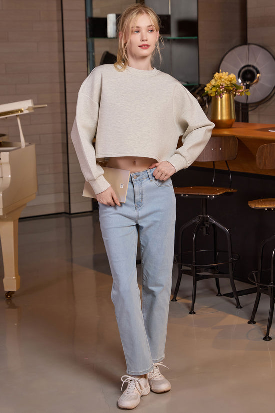 Crewneck Crop Sweatshirt