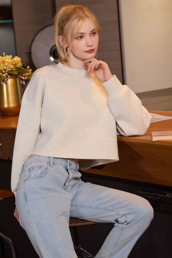 Crewneck Crop Sweatshirt
