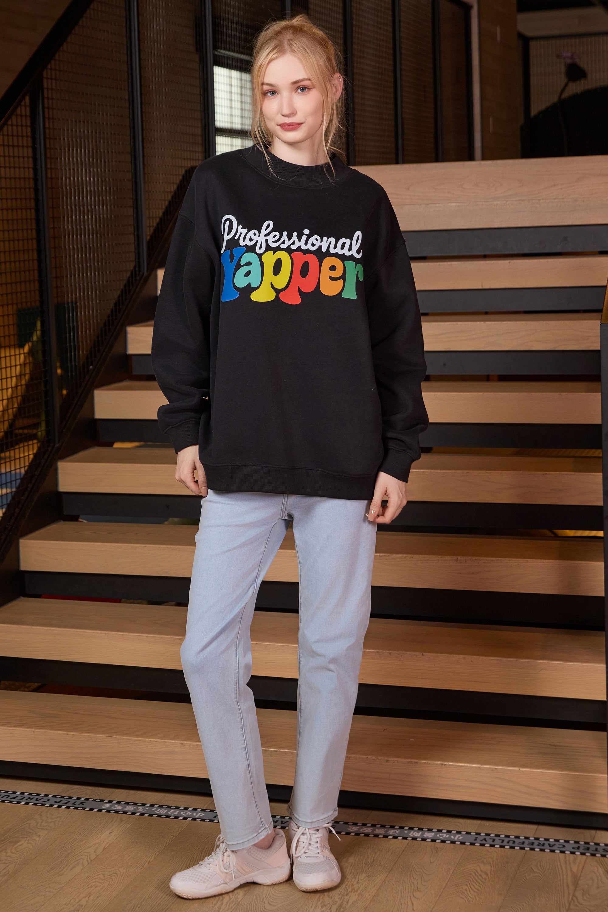 Professioal Yapper Mockneck Sweatshirt