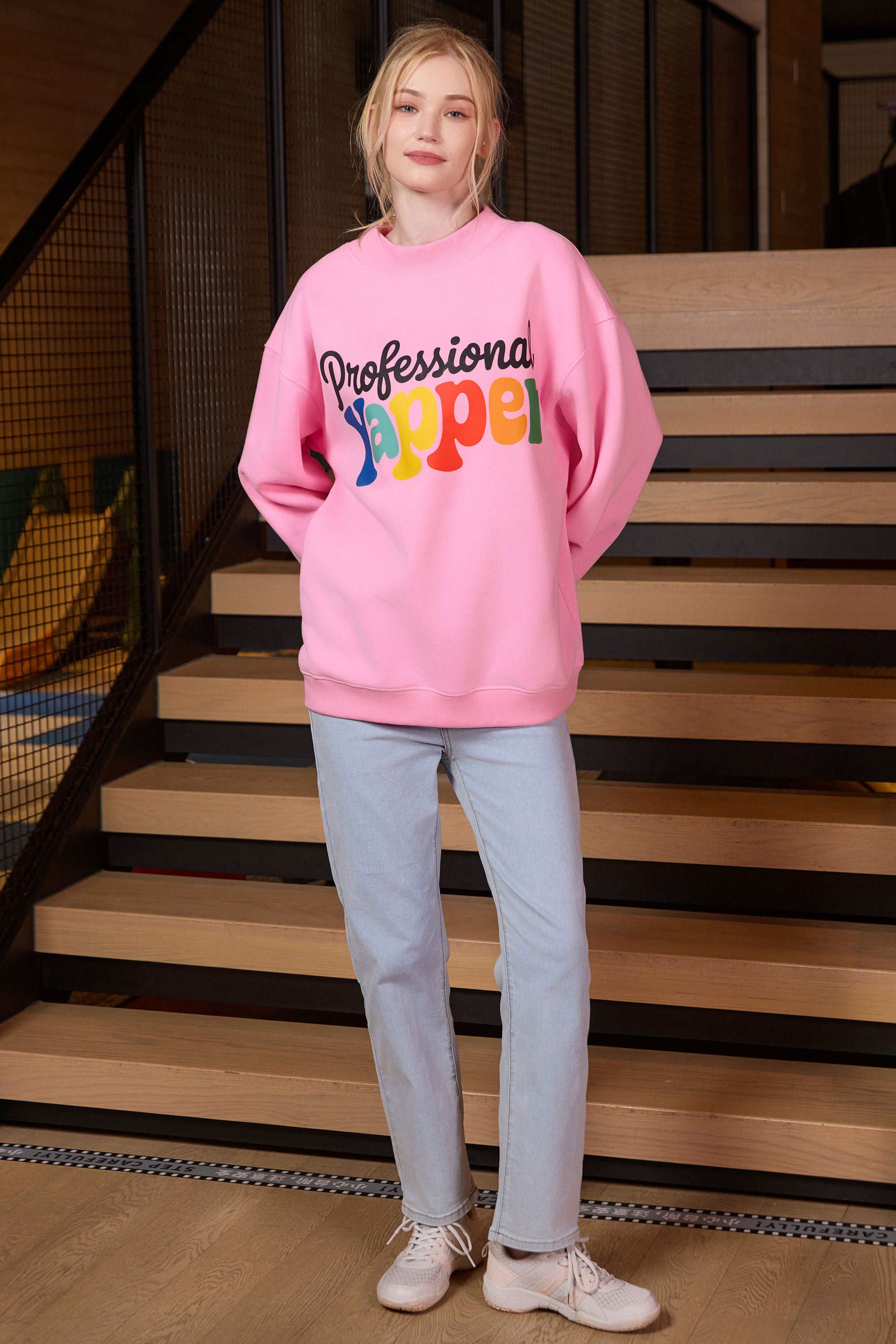 Professioal Yapper Mockneck Sweatshirt