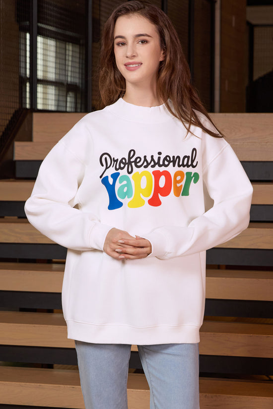 Professioal Yapper Mockneck Sweatshirt