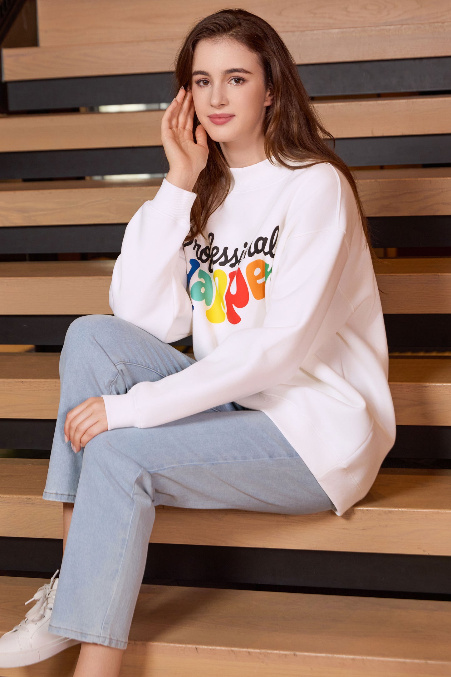 Professioal Yapper Mockneck Sweatshirt