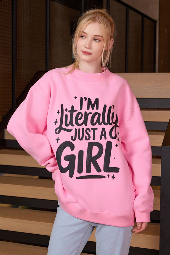 Just a Girl Statement Crewneck