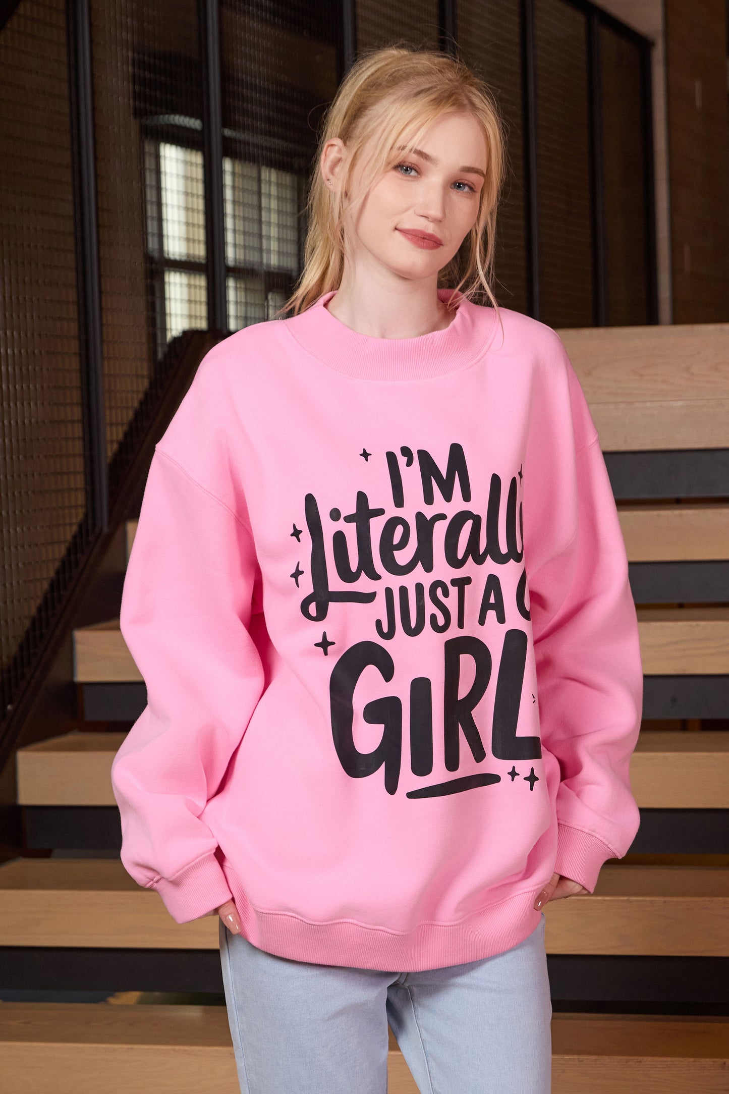 Just a Girl Statement Crewneck