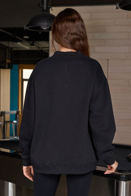 Football Teddy Mockneck sweatshirt