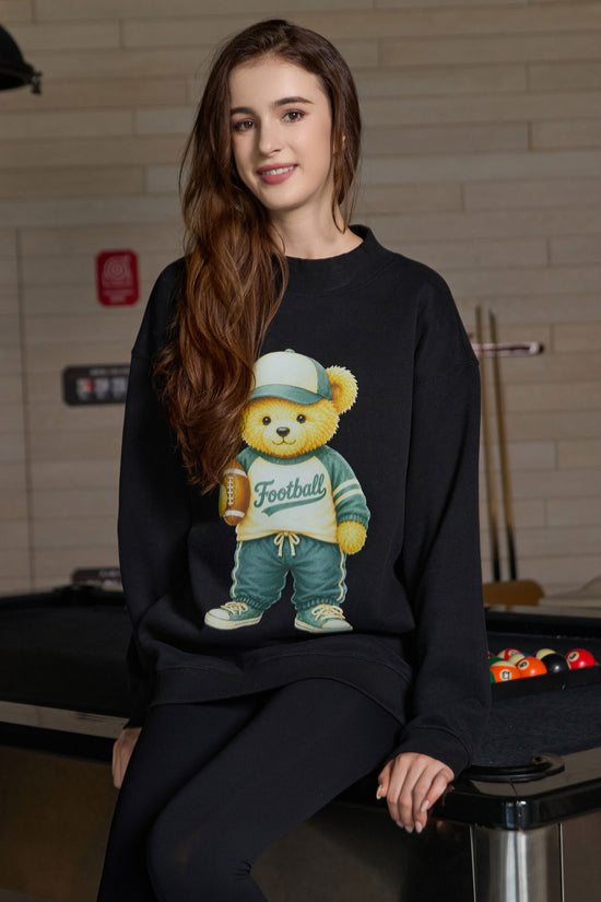 Football Teddy Mockneck sweatshirt