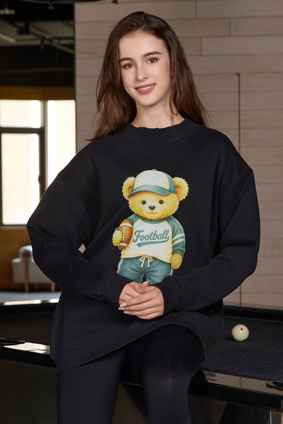Football Teddy Mockneck sweatshirt