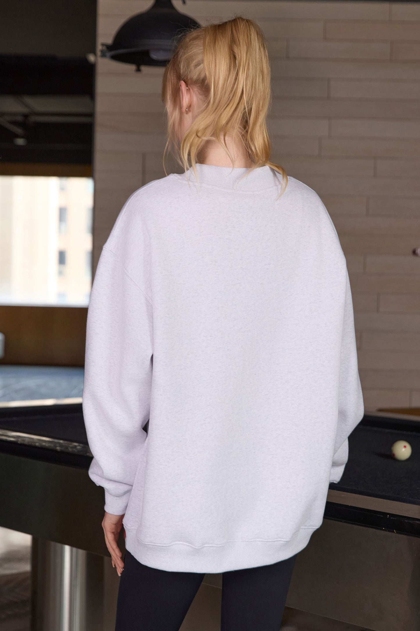 Football Teddy Mockneck sweatshirt