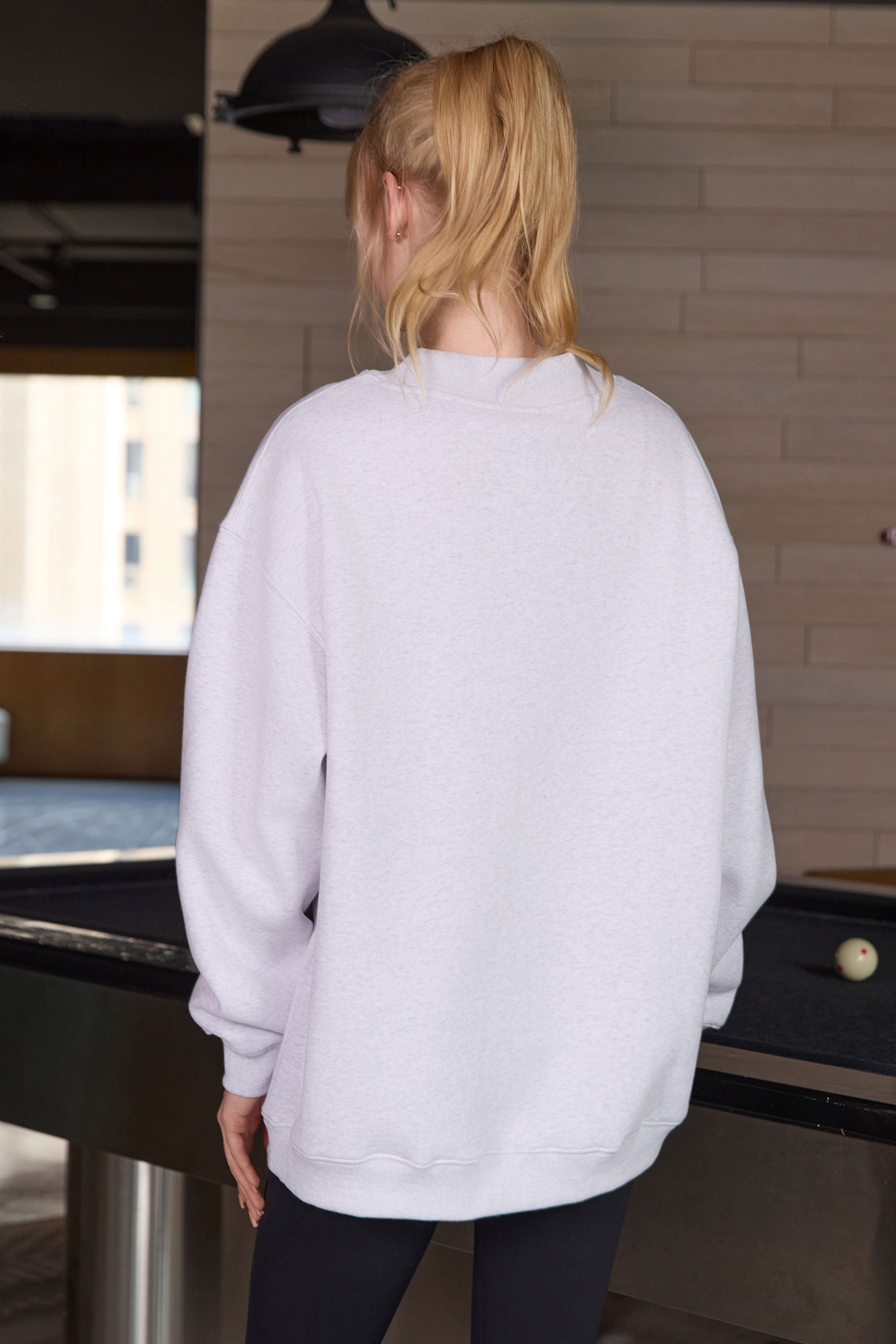 Football Teddy Mockneck sweatshirt