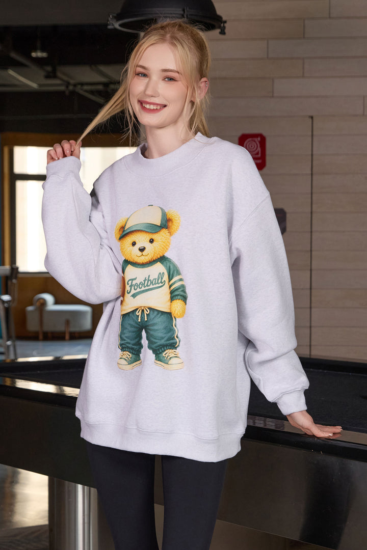 Football Teddy Mockneck sweatshirt