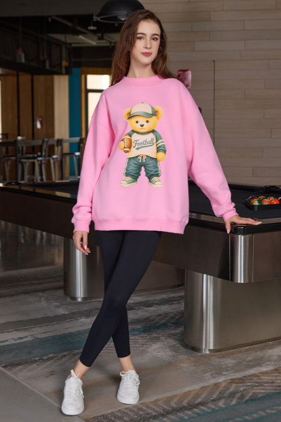 Football Teddy Mockneck sweatshirt