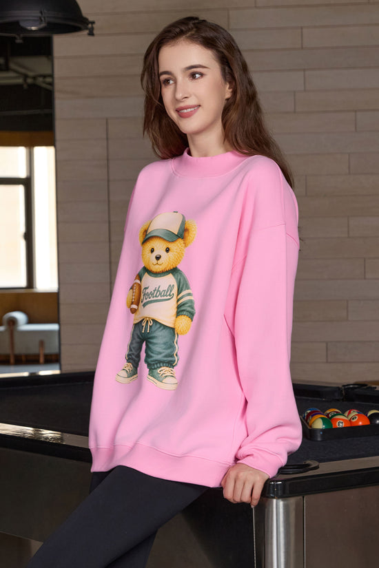 Football Teddy Mockneck sweatshirt