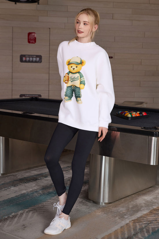Football Teddy Mockneck sweatshirt