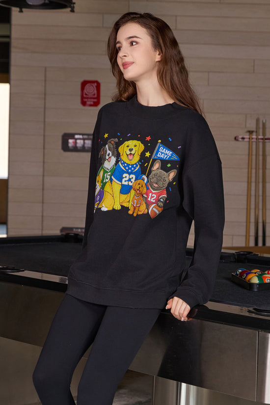 Dog Squad Mockneck Sweatshirt