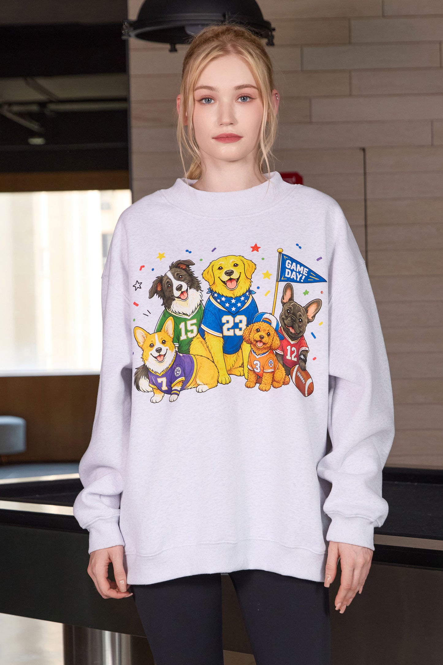 Dog Squad Mockneck Sweatshirt