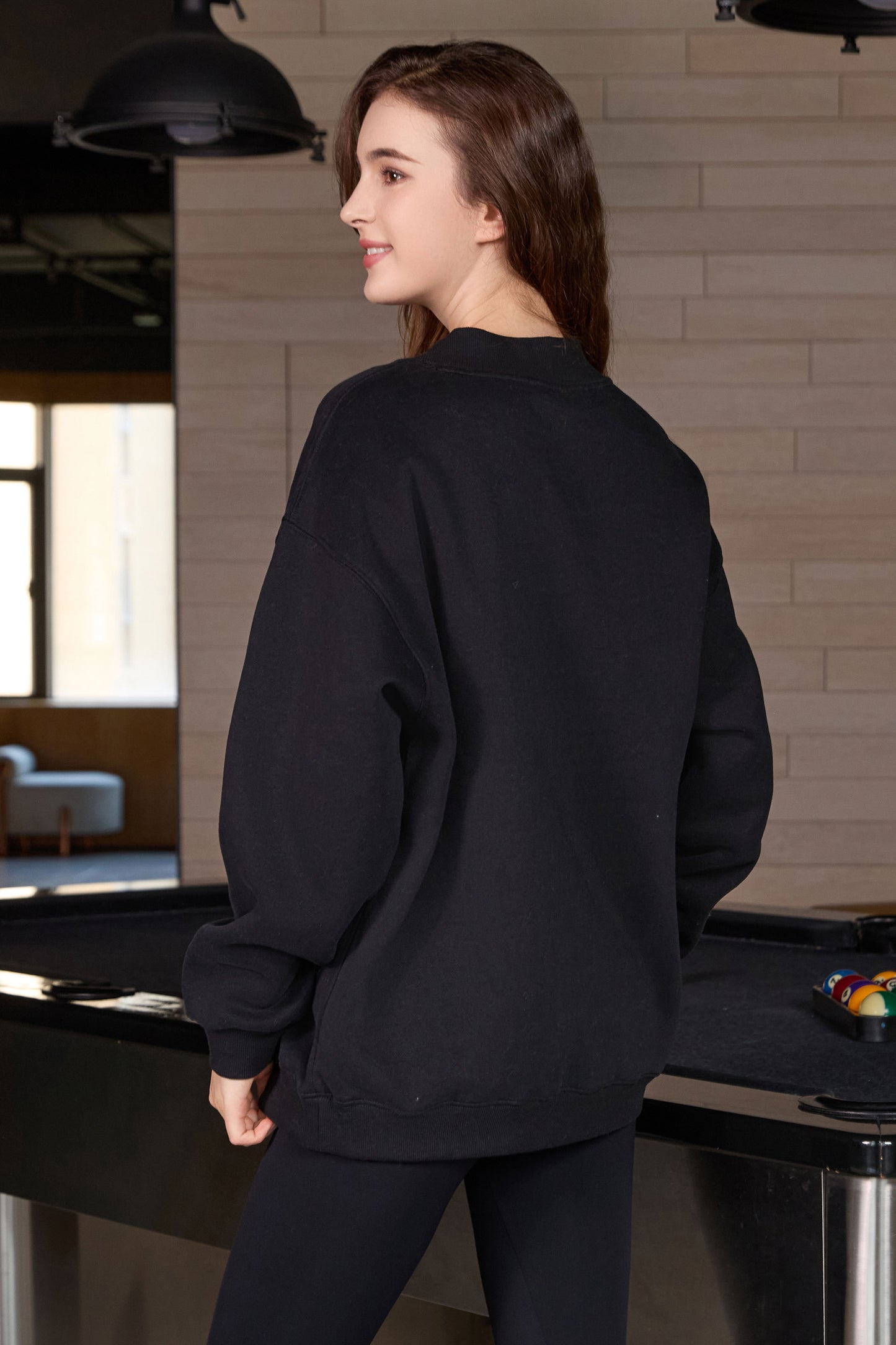 Floral Game Day Football Mockneck Sweatshirt
