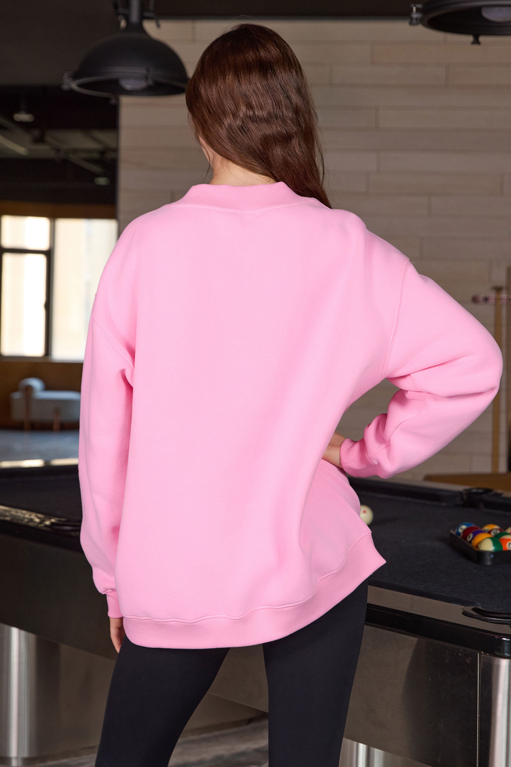 Floral Game Day Football Mockneck Sweatshirt