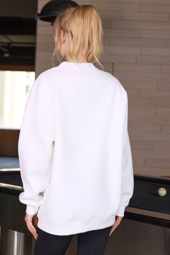 Floral Game Day Football Mockneck Sweatshirt